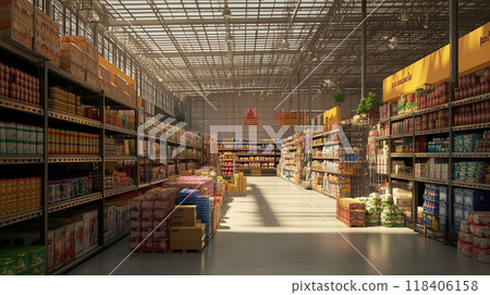 Huge warehouse 118406158