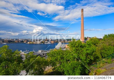 View from the hill (Skinnarviksberget) in Stockholm, Sweden View from the hill (Skinnarviksberget) in Stockholm, Sweden 118406774