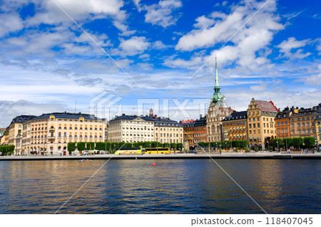 Streets of Gamla Stan, the old town of Stockholm, Sweden Streets of Gamla Stan, the old town of Stockholm, Sweden 118407045