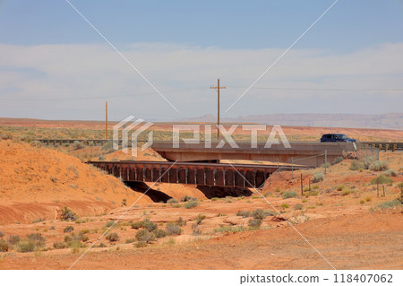 View from the starting point of Upper Antelope Canyon 118407062