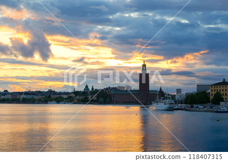 Stockholm at dusk, Sweden Stockholm at dusk, Sweden 118407315