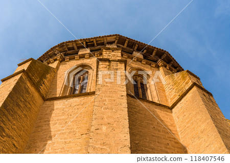 Exterior view of the Church of Saint John Baptist in Santoyo in Palencia 118407546