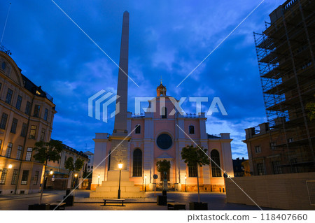 Stockholm Cathedral at night, Sweden 118407660
