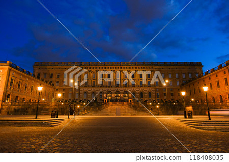 Stockholm Palace at night, Sweden Stockholm Palace at night, Sweden 118408035