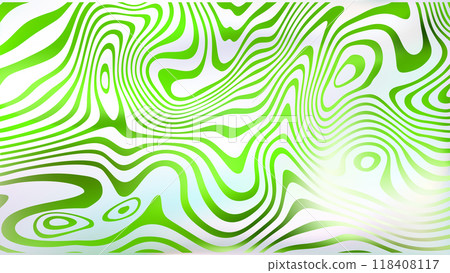 Abstract white green fluid swirl bg. Liquid line surface. 118408117