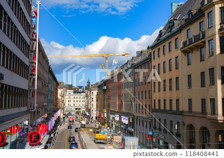 Kungsgatan street, Norrmalm, Stockholm, Sweden 118408441
