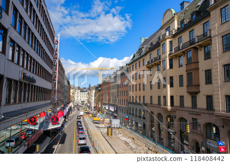 Kungsgatan street, Norrmalm, Stockholm, Sweden 118408442