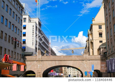 Kungsgatan Tunnel in downtown Norrmalm, Stockholm, Sweden Kungsgatan Tunnel in downtown Norrmalm, Stockholm, Sweden 118408446