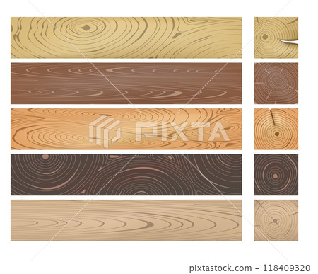Various wooden surface structure set 118409320