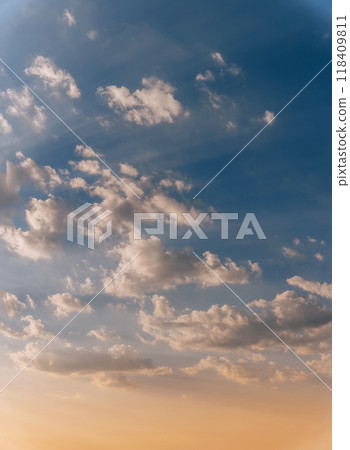 Summer Sunrise Cloudscape with Morning Pastel Clouds Summer Sunrise Cloudscape with Morning Pastel Clouds 118409811