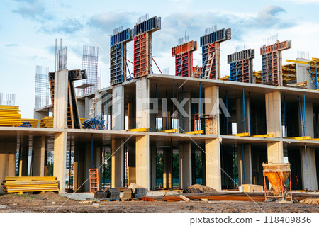 construction of multi-storey building using modern technologies of monolithic construction of multi-storey building using modern technologies of monolithic 118409836