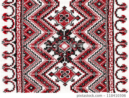 Ukrainian embroidery, folk arts and crafts Ukrainian embroidery, folk arts and crafts 118410306