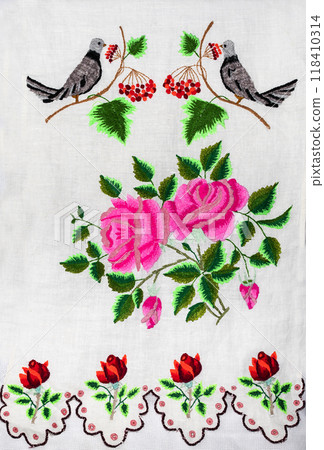 Ukrainian embroidery, folk arts and crafts 118410314