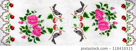 Ukrainian embroidery, folk arts and crafts 118410315