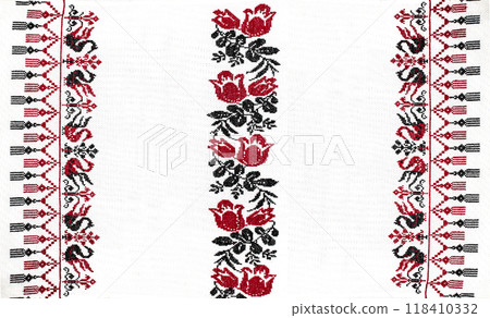 Ukrainian embroidery, folk arts and crafts 118410332