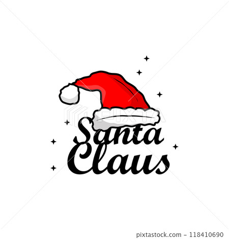 santa hat logo illustration christmas celebration decoration simple template santa hat logo illustration christmas celebration decoration simple template 118410690