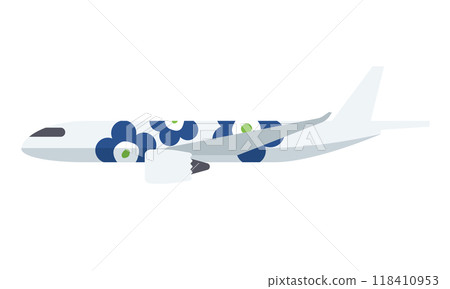 Scandinavian style illustration: Airplane (side view version) Scandinavian style illustration: Airplane (side view version) 118410953