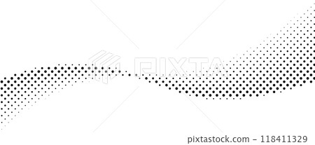 半色調波波黑 半色調波波黑 118411329