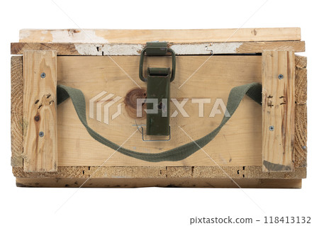 Ammunition crate isolated on white Ammunition crate isolated on white 118413132