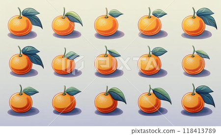 Tangerine background 118413789