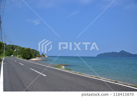 丹後宮津/178號國道和翠綠的大海 118413870