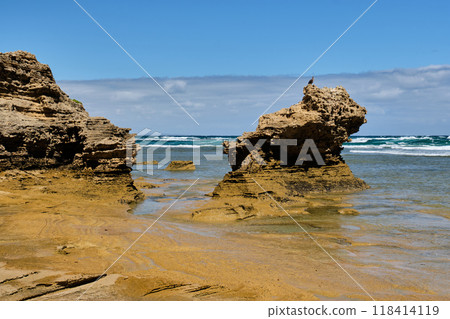 Sculptured rocks - Point Lonsdale Sculptured rocks - Point Lonsdale 118414119