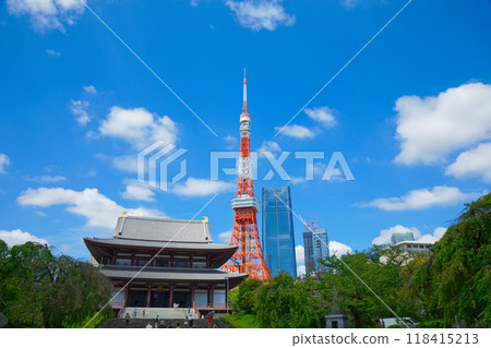 Tokyo Tower and Zojoji Temple, Azabudai Hills Tokyo Tower and Zojoji Temple, Azabudai Hills 118415213