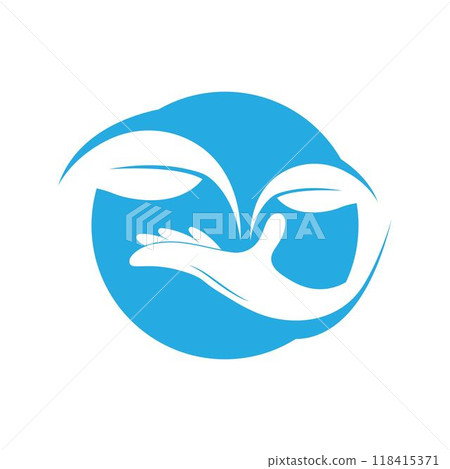 Leaf Care logo design vector. 118415371
