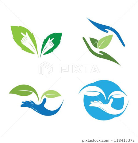 Leaf Care logo design vector. Leaf Care logo design vector. 118415372