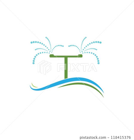 Irrigation logo design vector. Icon Symbol. Template Illustration 118415376