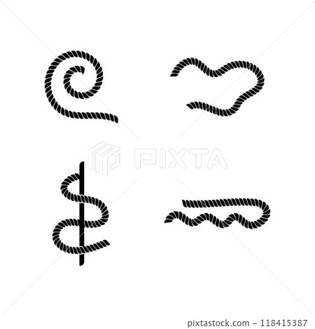 Rope icon vector illustration template 118415387