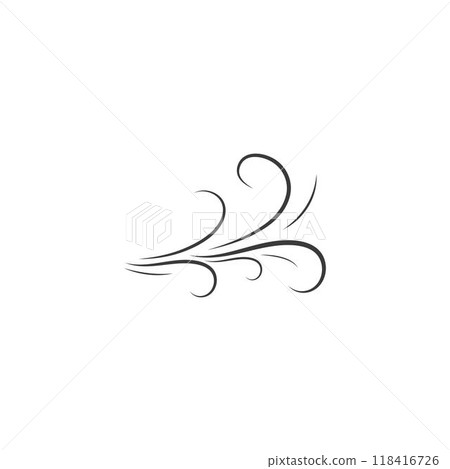 Wind symbol logo design vector template Wind symbol logo design vector template 118416726
