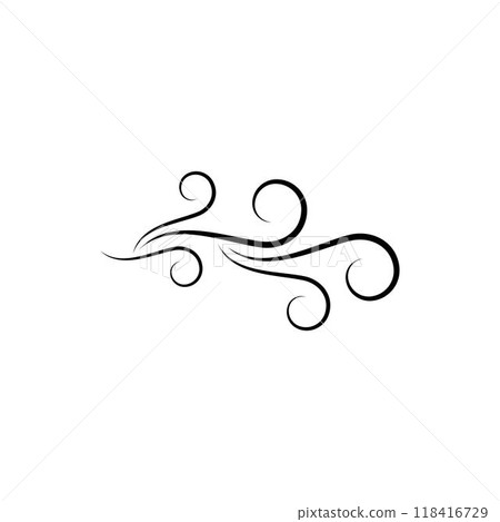 Wind symbol logo design vector template Wind symbol logo design vector template 118416729