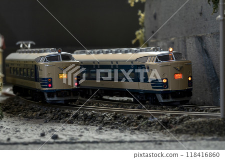 N gauge 583 series express train Yuuzuru Hakutsuru 02 N gauge 583 series express train Yuuzuru Hakutsuru 02 118416860