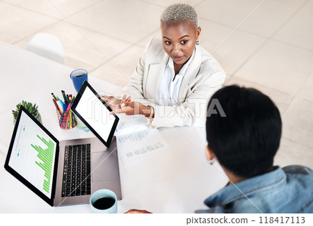 Tablet, collaboration and business people communication, discussion and working on trend research, feedback or data. Mockup screen, partnership or creative media team cooperation on insight analytics Tablet, collaboration and business people communication, discussion and working on trend research, feedback or data. Mockup screen, partnership or creative media team cooperation on insight analytics 118417113