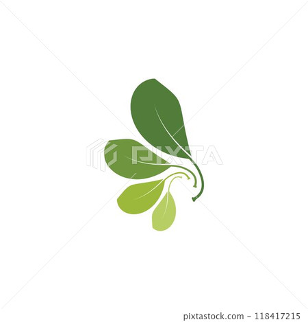 green leaf ecology nature element vector icon 118417215