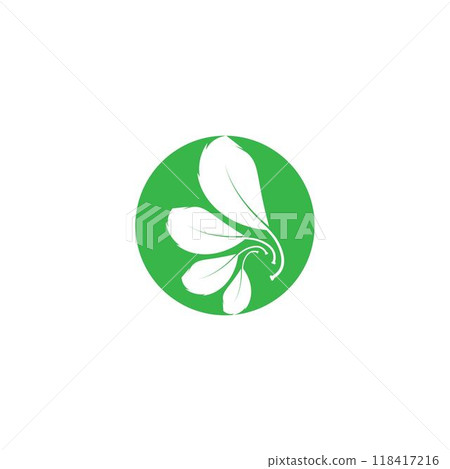 green leaf ecology nature element vector icon 118417216