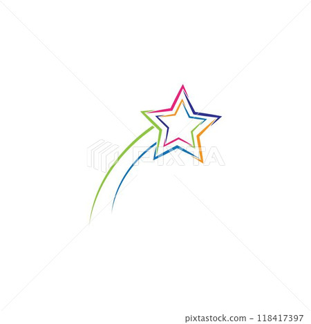 Star Logo Template vector icon illustration design 118417397