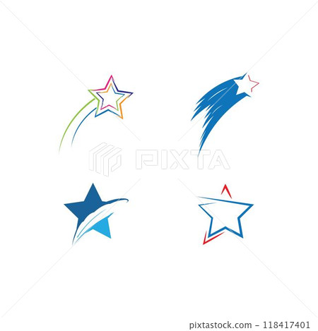 Star Logo Template vector icon illustration design 118417401