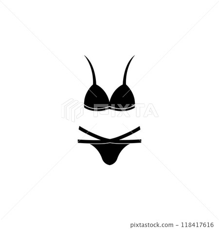 Bikini Logos Vector Template. Swimsuit Logo Design 118417616
