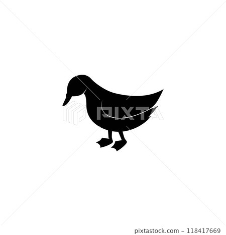 Duck logo vector icon template Duck logo vector icon template 118417669