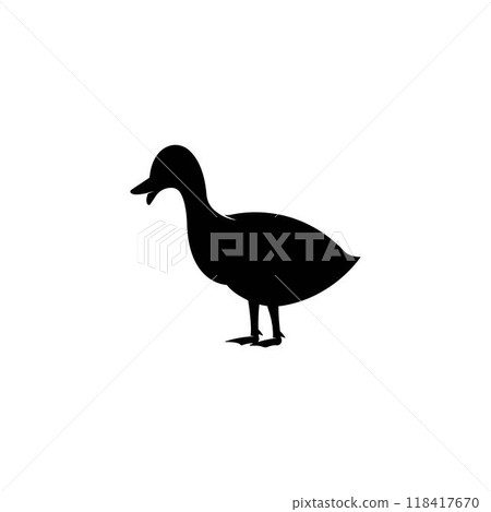Duck logo vector icon template Duck logo vector icon template 118417670