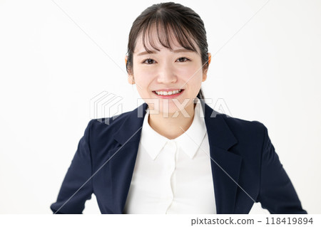 Young woman in a suit Young woman in a suit 118419894