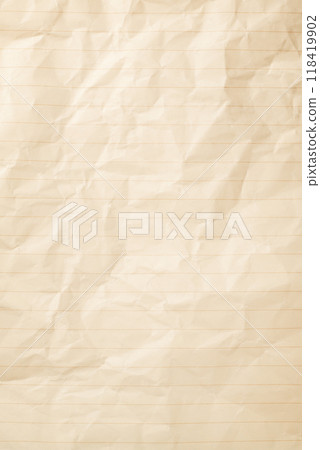 一張帶有皺紋水平線的紙的背景紋理 一張帶有皺紋水平線的紙的背景紋理 118419902