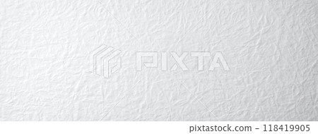 Wrinkled white paper background texture 118419905