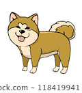 Shiba Inu illustration 00 118419941