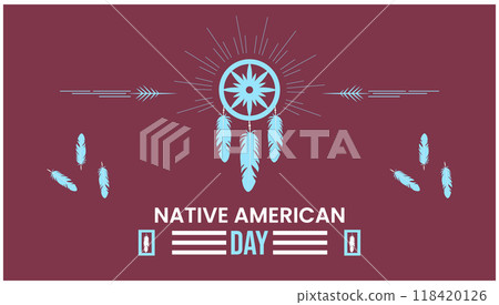 Unity in Tradition Native American Day design templet 118420126
