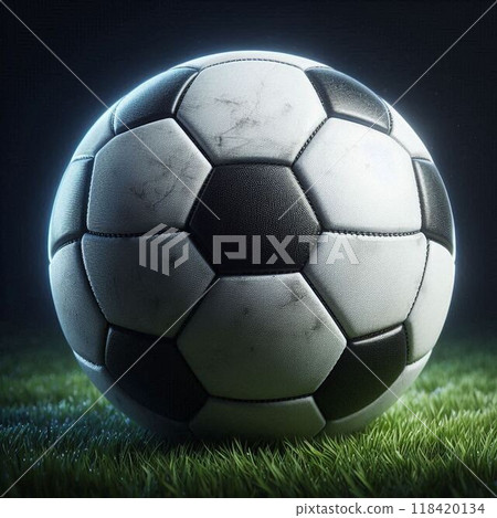 Soccer ball poured into the ball 118420134