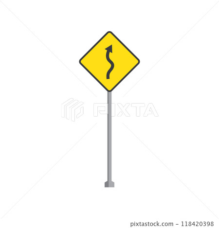 Road sign icon 118420398