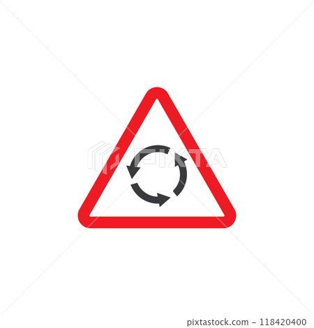 Road sign icon 118420400